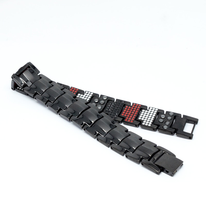 Men's Black Pure Titanium Magnetic Bracelet